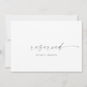 Modernes Silver Script vorbehalten Zeichen (Rückseite)