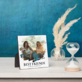 Modernes SImple Best Friends Foto & Name Fotoplatte (InSitu)