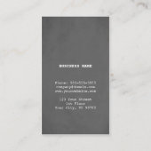 Modernes Simple Texture Gray Blue Consultant Visitenkarte (Rückseite)