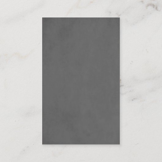 Modernes Simple Texture Gray Blue Consultant Visitenkarte (Rückseite)