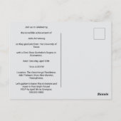 Modernes Single Foto Einfache Script Abschluss Car Postkarte (Rückseite)