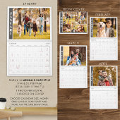 Modernes Single Foto pro Monat und Collage auf Abd Kalender