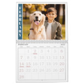 Modernes Single Foto pro Monat und Collage auf Abd Kalender (Feb 2027)