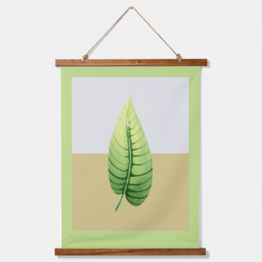 Modernes Single Wandteppich Mit Holzrahmen (Vorderseite)