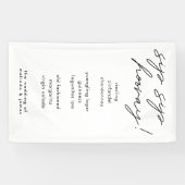 Modernes Sip Hooray Calligraphy Bar Menu Banner (Horizontal)