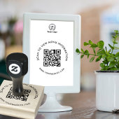Modernes, skalierbares QR-Code Einfaches Geschäfts Gummistempel