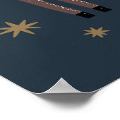 Modernes Skandinavier und Sterne Kinderzimmer Poster (Ecke)