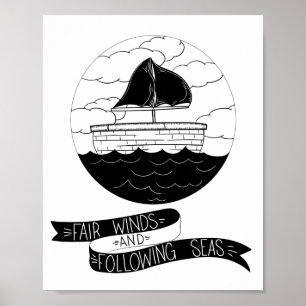 Modernes skandinavisches Kinderzimmer Poster