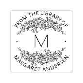 Modernes skandinavisches Monogramm-Buchzeichen Permastempel (Design)