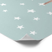 Modernes skandinavisches niedliches Uhu Kinderzimm Poster (Ecke)