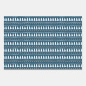 Modernes skandinavisches Weihnachtsbaummuster Geschenkpapier Set (Vorderseite 2)