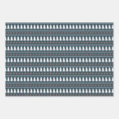 Modernes skandinavisches Weihnachtsbaummuster Geschenkpapier Set (Vorderseite)