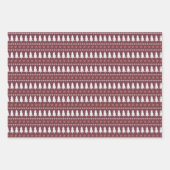 Modernes skandinavisches Weihnachtsbaummuster Geschenkpapier Set (Vorderseite 3)