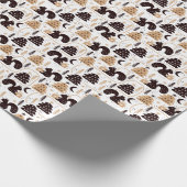 Modernes skandinavisches Weihnachtsgeschenk-Muster Geschenkpapier (Ecke)