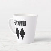 Modernes Ski I m Schwieriges Skifahrer Gag Milchtasse (Linke Ecke)