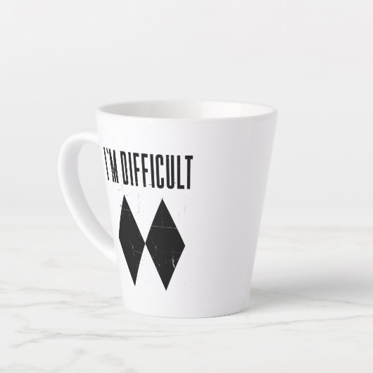 Modernes Ski I m Schwieriges Skifahrer Gag Milchtasse (Linke Ecke)