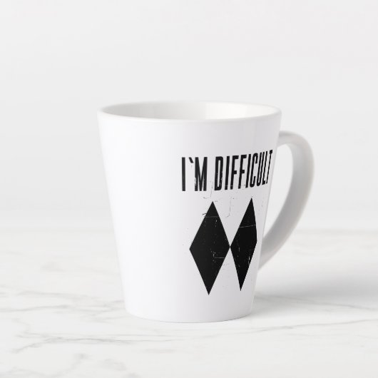 Modernes Ski I m Schwieriges Skifahrer Gag Milchtasse (Rechte Ecke)