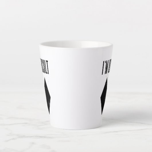 Modernes Ski I m Schwieriges Skifahrer Gag Milchtasse (Vorderseite)