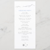 Modernes Skigebiet Bezaubernde Winterbergspitzen Programm (Rückseite)