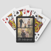 Modernes Skript 2 FotoCollage Custom Spielkarten (Rückseite)