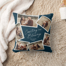 Modernes Skript 6 FotoCollage Weihnachten Kissen