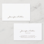 Modernes Skript Beruflich fein Schlicht sauber, ei Visitenkarte (Vorne/Hinten)