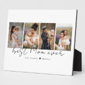 Modernes Skript Beste Mama alle 4 Fotos, Muttertag Fotoplatte (Seite)