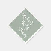 Modernes Skript-Brautparty für benutzerdefinierte  Serviette (Ecke)