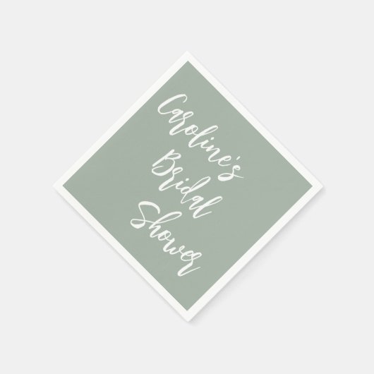 Modernes Skript-Brautparty für benutzerdefinierte  Serviette (Ecke)