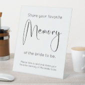 Modernes Skript-Brautparty für Speicher freigeben Sockelschild (In Situ)