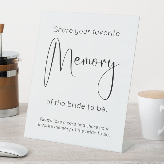 Modernes Skript-Brautparty für Speicher freigeben Sockelschild (In Situ)