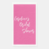 Modernes Skript-Brautparty mit benutzerdefiniertem Serviette (Vorderseite)