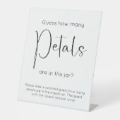 Modernes Skript-Brautparty schätzt, wie viele Peta Sockelschild (Vorderseite)