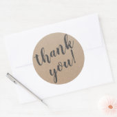 Modernes Skript dank einfaches Pappe Runder Aufkleber (Umschlag)