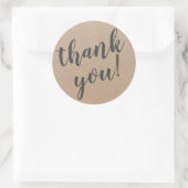 Modernes Skript dank einfaches Pappe Runder Aufkleber (Tasche)