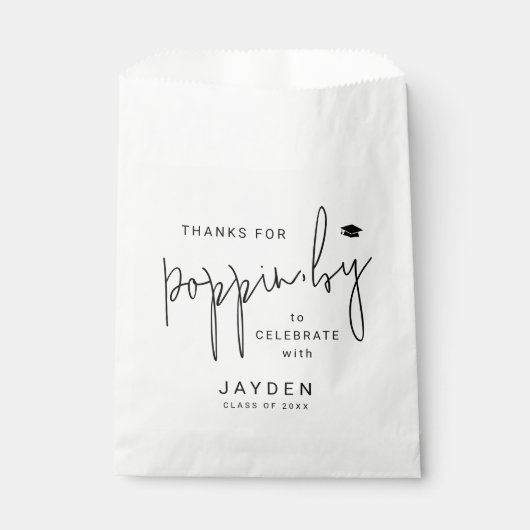 Modernes Skript dank Popping durch Abschluss Geschenktütchen (Vorderseite)