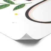 Modernes Skript danke Poster (Ecke)