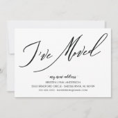 Modernes Skript, das ich bewegte Ankündigung (Vorderseite)