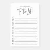 Modernes Skript, das Minimalistisch ist, um eine L Post-it Klebezettel (Vorderseite)