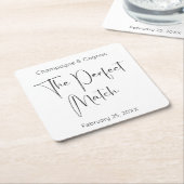 Modernes Skript Der perfekte Polterabend Rechteckiger Pappuntersetzer (angewinkelt)