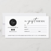 Modernes Skript - EIN GESCHENK FÜR SIE LOGO SOCIAL (Vorderseite)