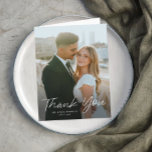 Modernes Skript Einfaches Foto Hochzeit Dankeskarte<br><div class="desc">Modernes Script Einfaches Foto Hochzeit Dankeschön Karte. Klicken Sie auf die Schaltfläche Bearbeiten,  um dieses Design an Ihre Bedürfnisse anzupassen.</div>