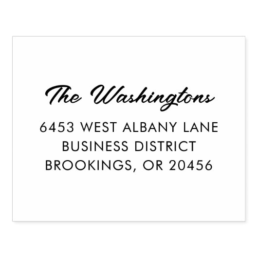 Modernes Skript Einfaches Unternehmen Gummistempel (Prägung)