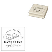 Modernes Skript-Elegant aus dem Bibliothekbuch Gummistempel (Stempel)