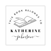 Modernes Skript-Elegant aus dem Bibliothekbuch Gummistempel (Prägung)