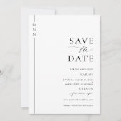 Modernes Skript-Foto Hochzeit Sichern Sie das Datu Save The Date (Vorderseite)