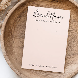 Modernes Skript fügen Logo-Rosa Ohrkarte hinzu