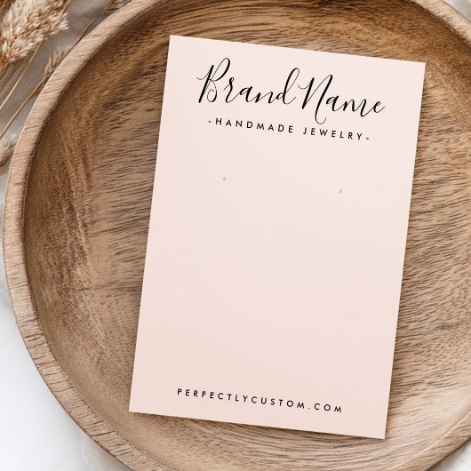 Modernes Skript fügen Logo-Rosa Ohrkarte hinzu