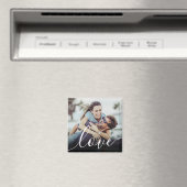 Modernes Skript für benutzerdefiniertes Foto Liebe Magnet (In Situ (Geschirrspüler))