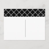 Modernes Skript habe ich bewegt Moving Announcemen Postkarte (Rückseite)